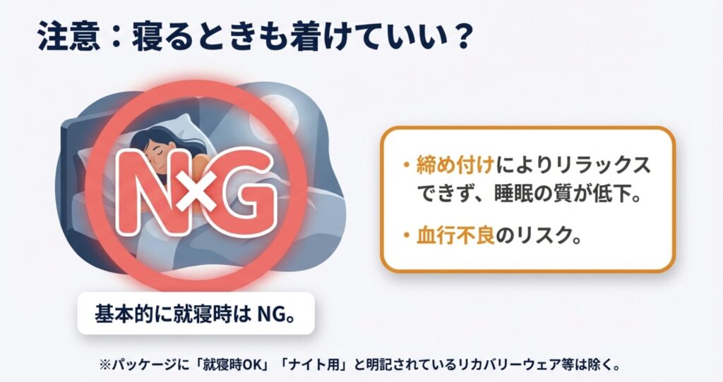 猫背矯正ベルトを付けたまま就寝するのがNGな理由と注意点