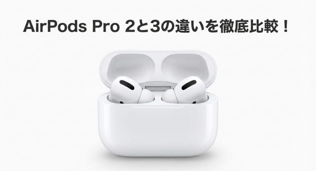 AirPods Pro 2と3の違いを徹底比較