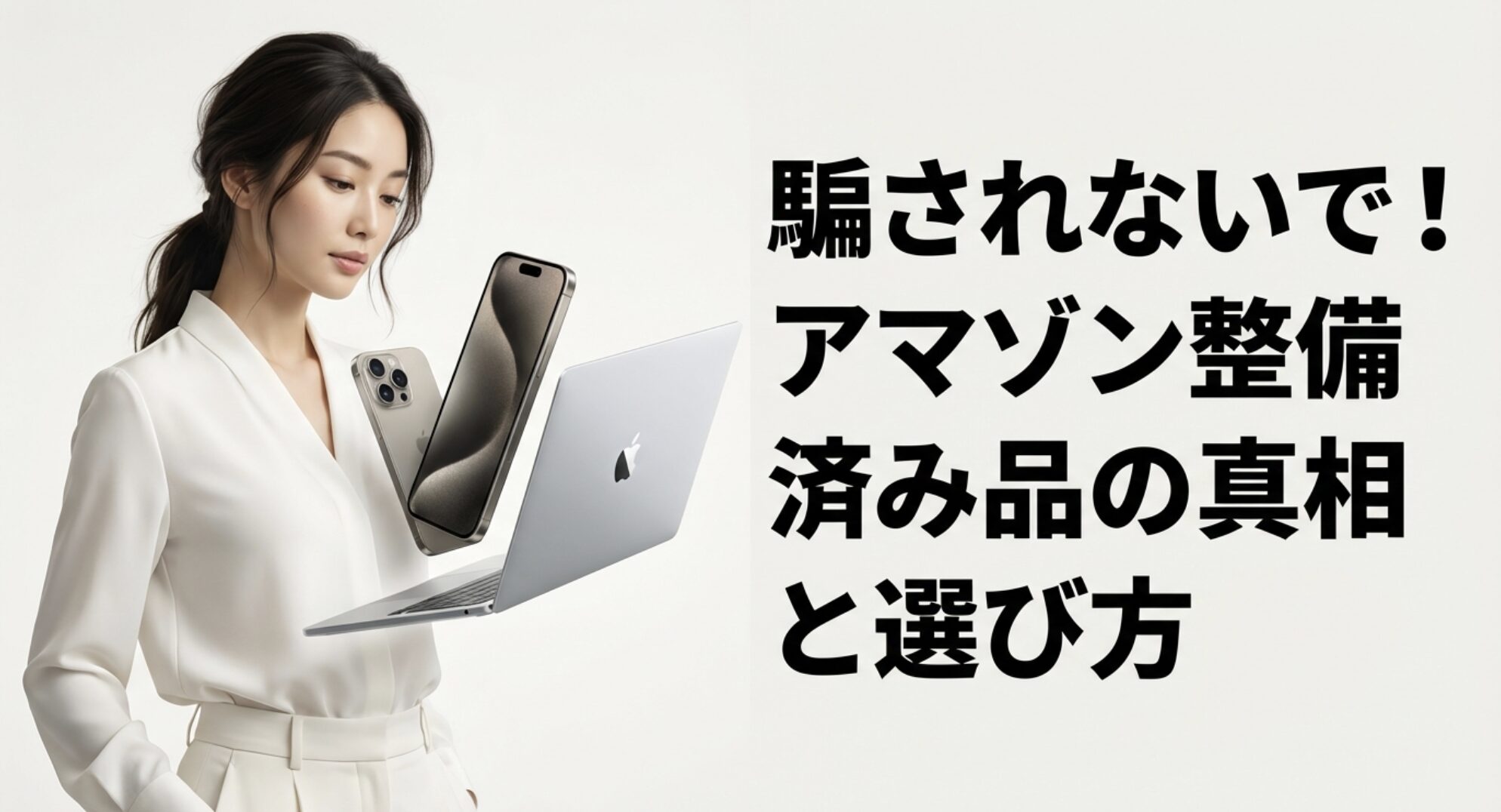 Amazon整備済み品の真相と選び方を解説するアイキャッチ画像
