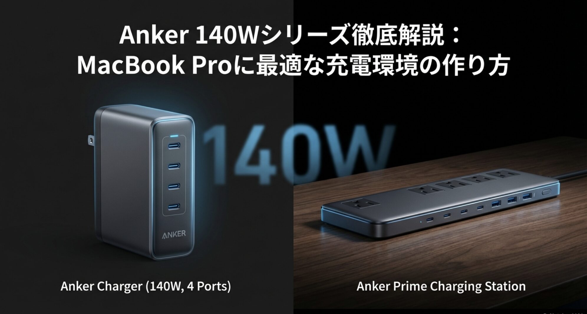 Anker 140Wシリーズ徹底解説:MacBook Proに最適な充電環境の作り方スライド