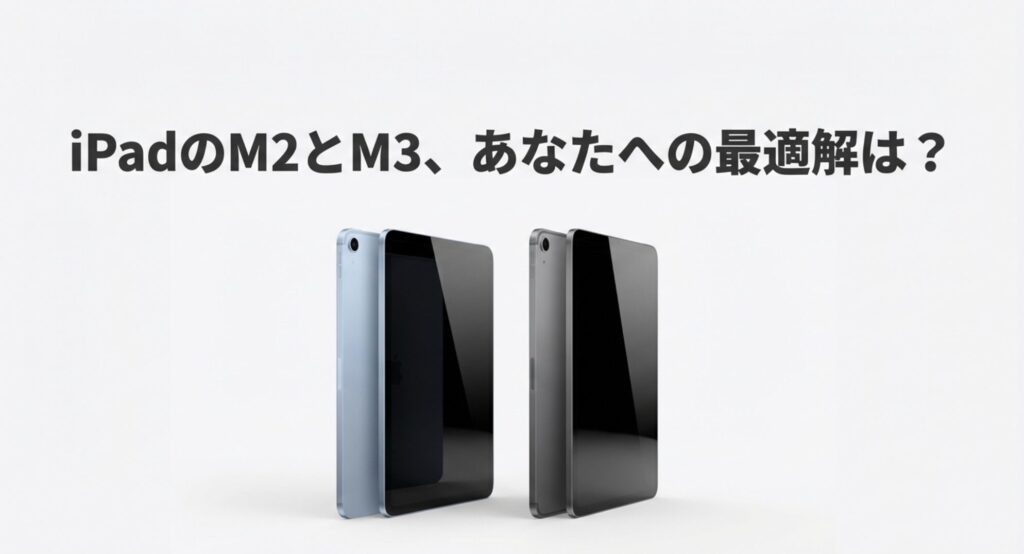 iPadのM2モデルとM3モデルの比較画像