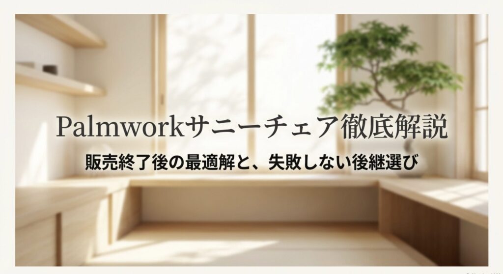Palmworkサニーチェア徹底解説：販売終了後の最適解と失敗しない後継選びのタイトルスライド
