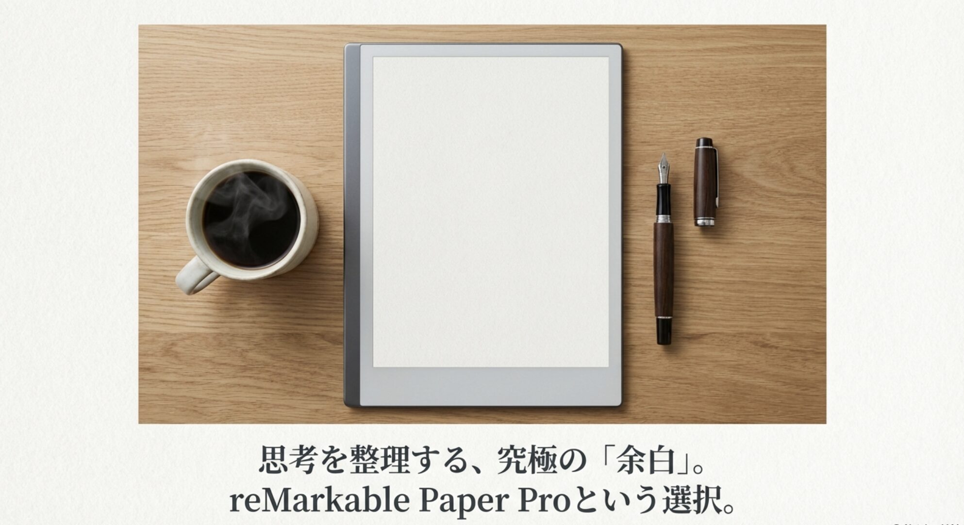 思考を整理する究極の余白 reMarkable Paper Proという選択を示したアイキャッチ画像