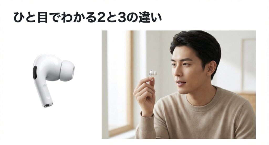 ひと目でわかる2と3の違い