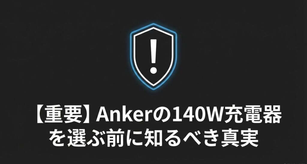 Ankerの140W充電器を選ぶ前に知るべき真実と注意点のアイコン