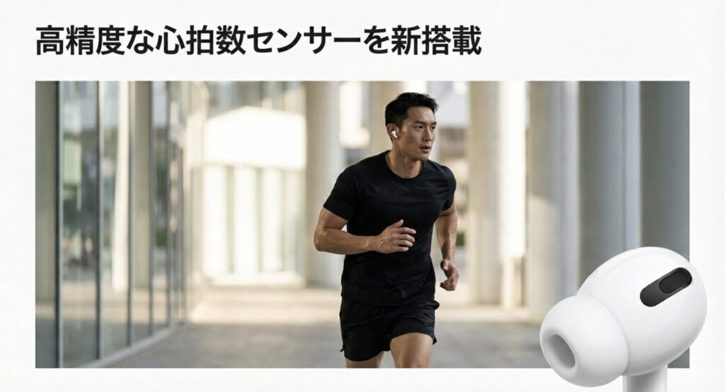 高精度な心拍数センサーを新搭載