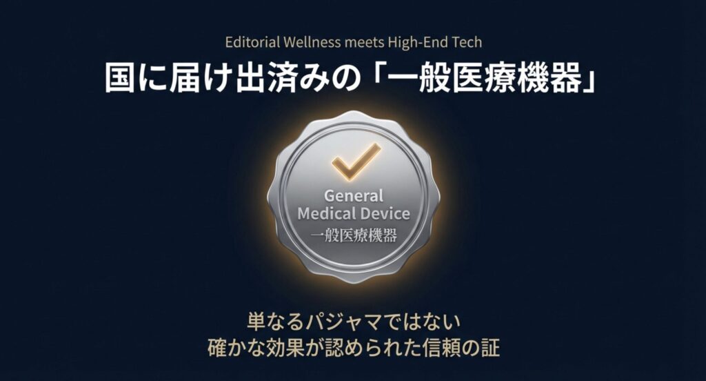 単なるパジャマではない、確かな効果が認められた一般医療機器としての信頼の証
