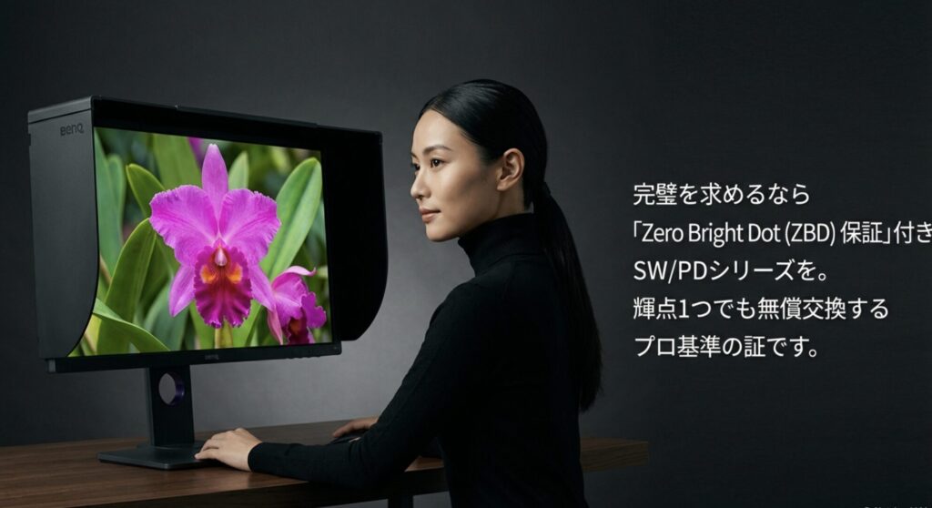 完璧を求めるユーザー向けのSW・PDシリーズと無輝点保証の解説