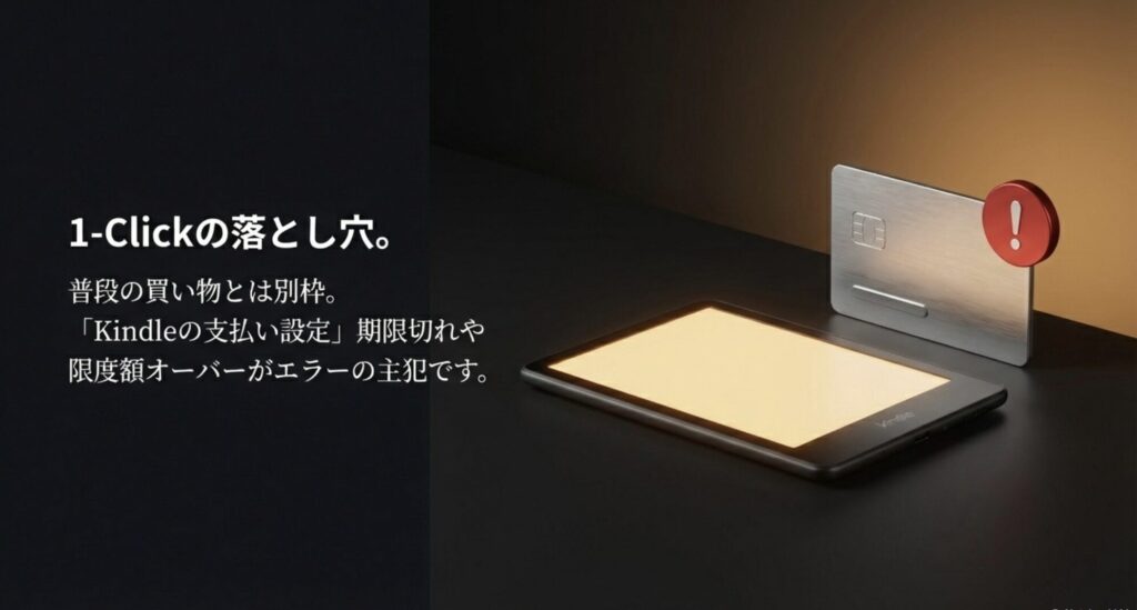 Kindleの支払い設定期限切れや限度額オーバーがエラーの原因である解説