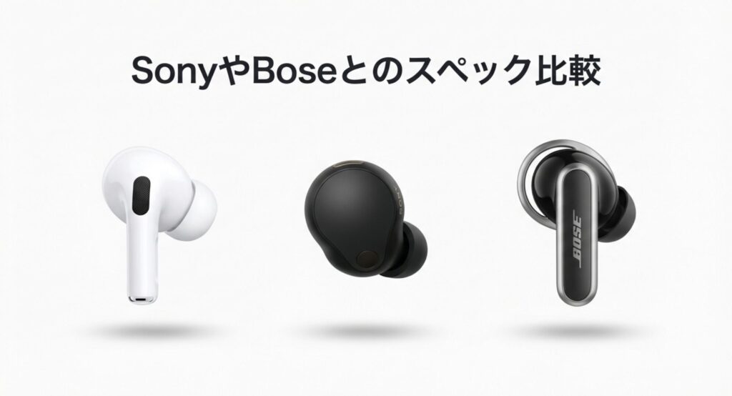 SonyやBoseとのスペック比較