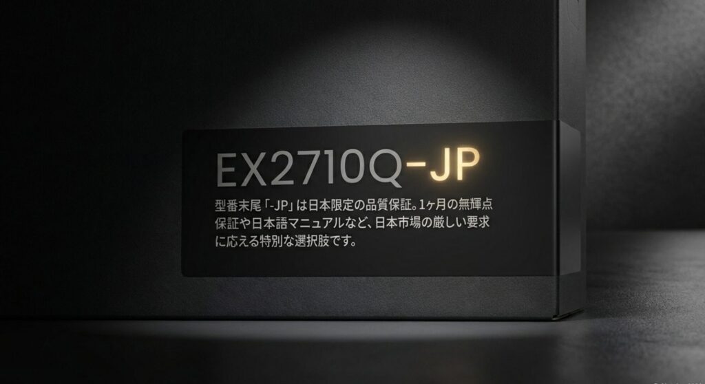 1ヶ月の無輝点保証や日本語マニュアルがついたBenQ日本限定モデルの紹介