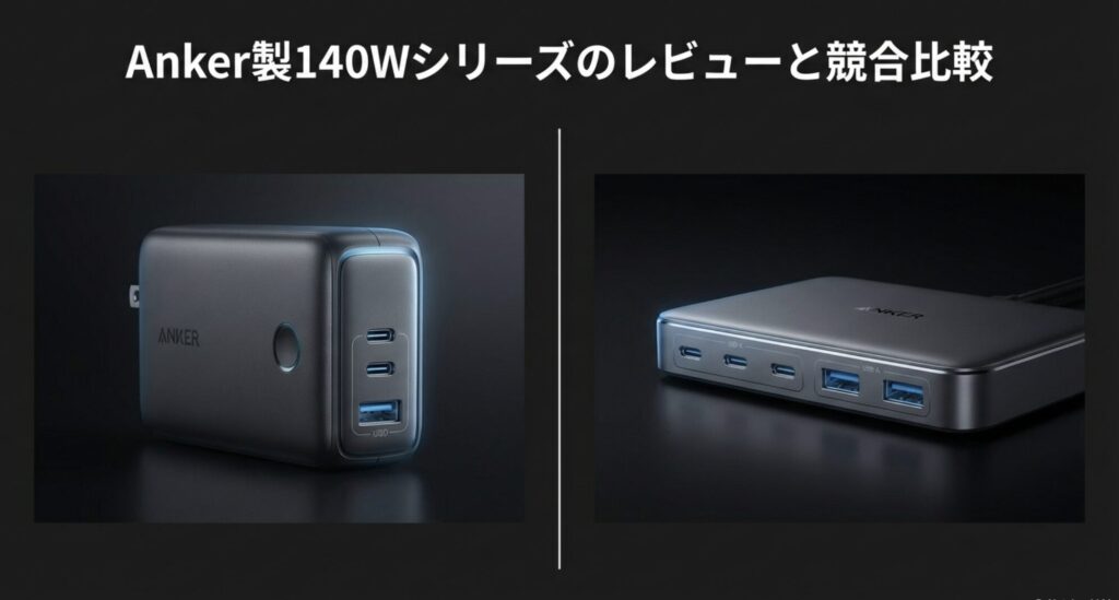 Anker製140Wシリーズの実機レビューと競合比較のイントロダクション