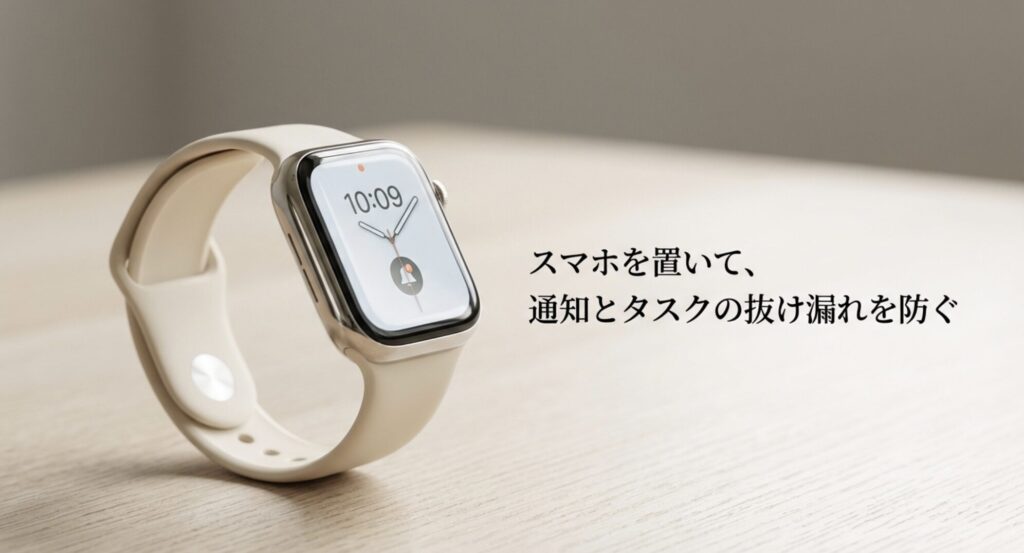 スマホを置いて、通知とタスクの抜け漏れを防ぐというApple Watchの活用法