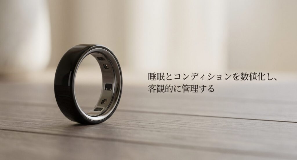 睡眠とコンディションを数値化し、客観的に管理するというOura Ringの機能
