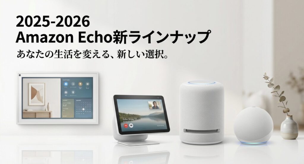 2025-2026年の最新Amazon Echo新ラインナップとコンセプト画像