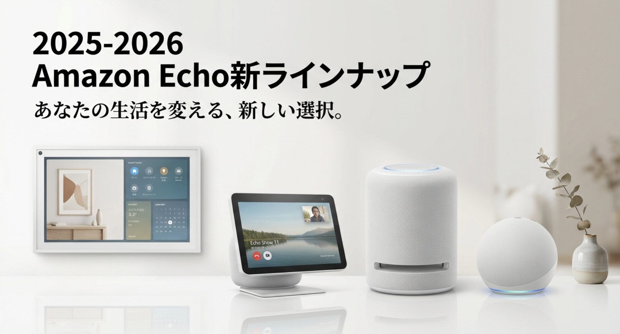 2025-2026年の最新Amazon Echo新ラインナップとコンセプト画像
