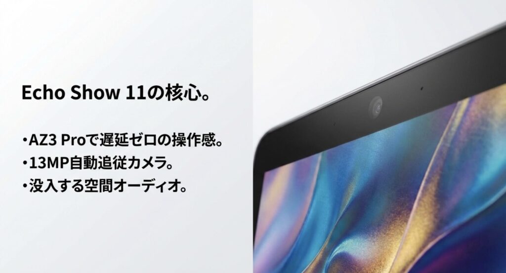 AZ3 Pro搭載で遅延ゼロの操作感を実現するEcho Show 11の核心機能