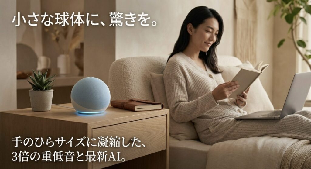 手のひらサイズに3倍の重低音と最新AIを凝縮したEcho Dot Maxの魅力