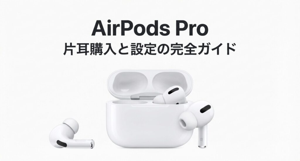 AirPods Proの本体と充電ケースの画像