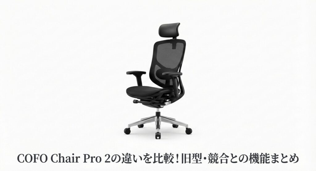 人間工学に基づいて設計された高機能ワークチェア COFO Chair Pro 2 のスタイリッシュな全体像