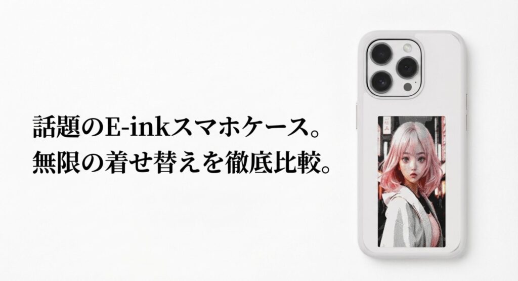話題のE-inkスマホケース。無限の着せ替えを徹底比較。