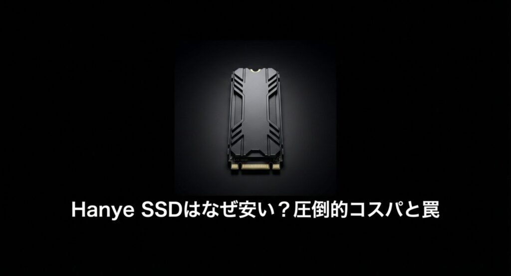 Hanye SSDの圧倒的コスパと罠について解説したアイキャッチ画像