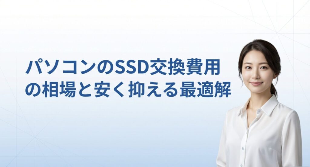 パソコンのSSD交換費用の相場と安く抑える最適解のタイトル画像