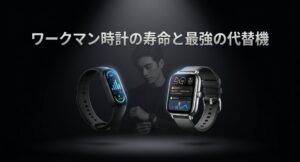 ワークマンのスマートウォッチの寿命とおすすめの最強代替機を示すアイキャッチ画像