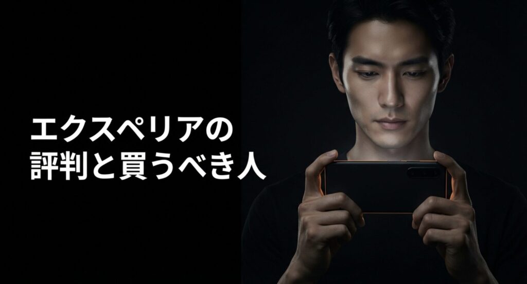 エクスペリアの評判と買うべき人を解説したスライド資料の表紙画像