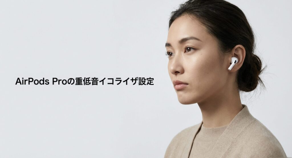 AirPods Proの重低音イコライザ設定と音質を決定づける仕組み