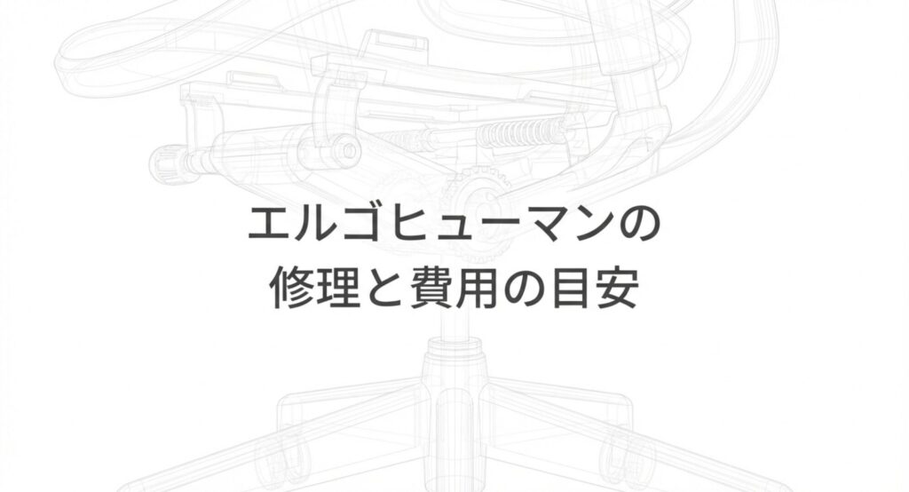 エルゴヒューマンの部位別修理費用と相場についてまとめたタイトル画像