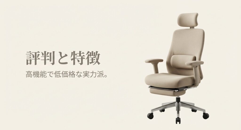 高機能で低価格な実力派であるウィステリアのフリーダムチェアの全体像