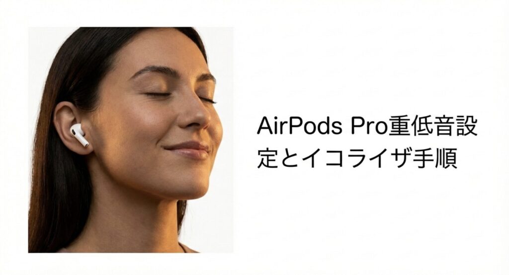 AirPods Proで重低音を引き出すための具体的なイコライザ設定手順