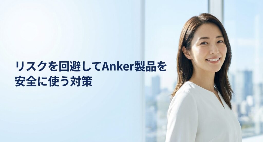 リスクを回避してAnker製品を安全に使うための対策を解説するスライド