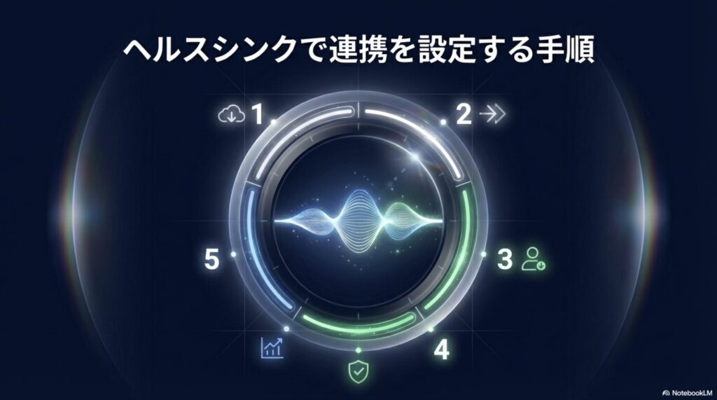 ヘルスシンクで連携を設定する手順