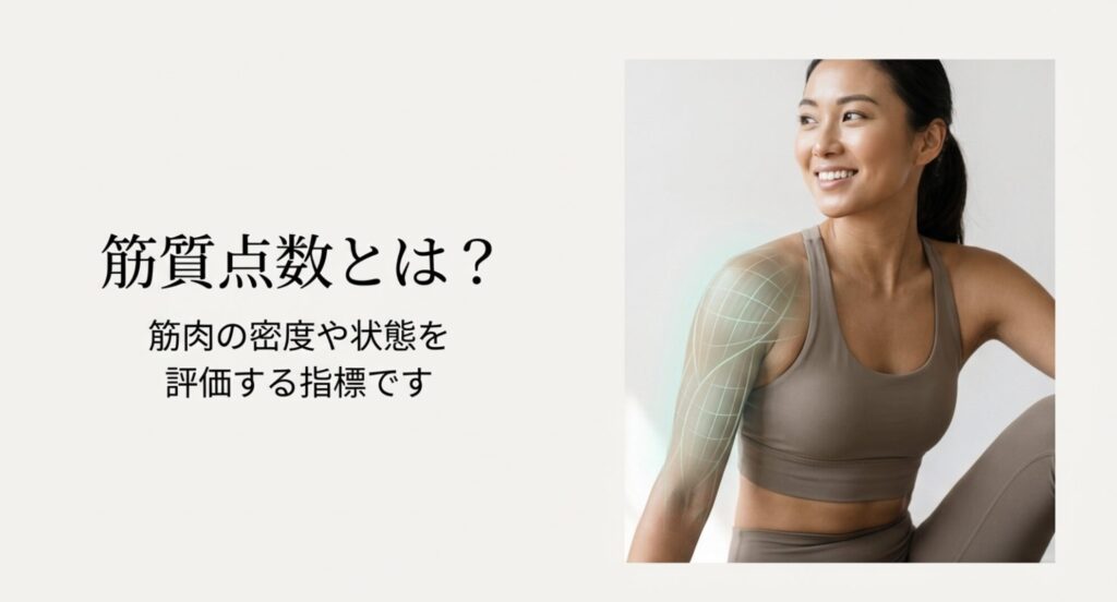 筋質点数とは？筋肉の密度や状態を評価する指標です。