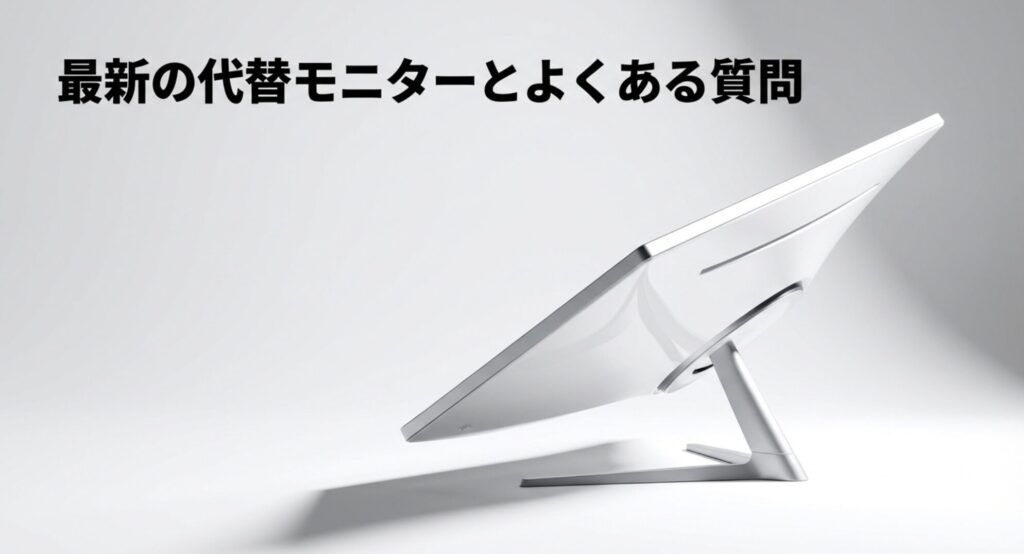 BenQ EX2710に代わる最新の代替モニター候補とよくある質問（FAQ）の表紙スライド