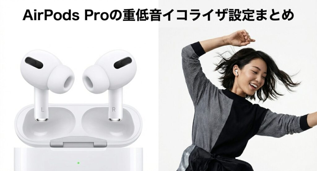 AirPods Proの重低音を最大化するイコライザ設定のまとめとポイント