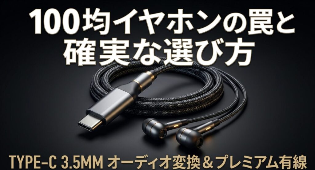 100均セリアのタイプCイヤホンの罠と確実な選び方を解説したアイキャッチ画像