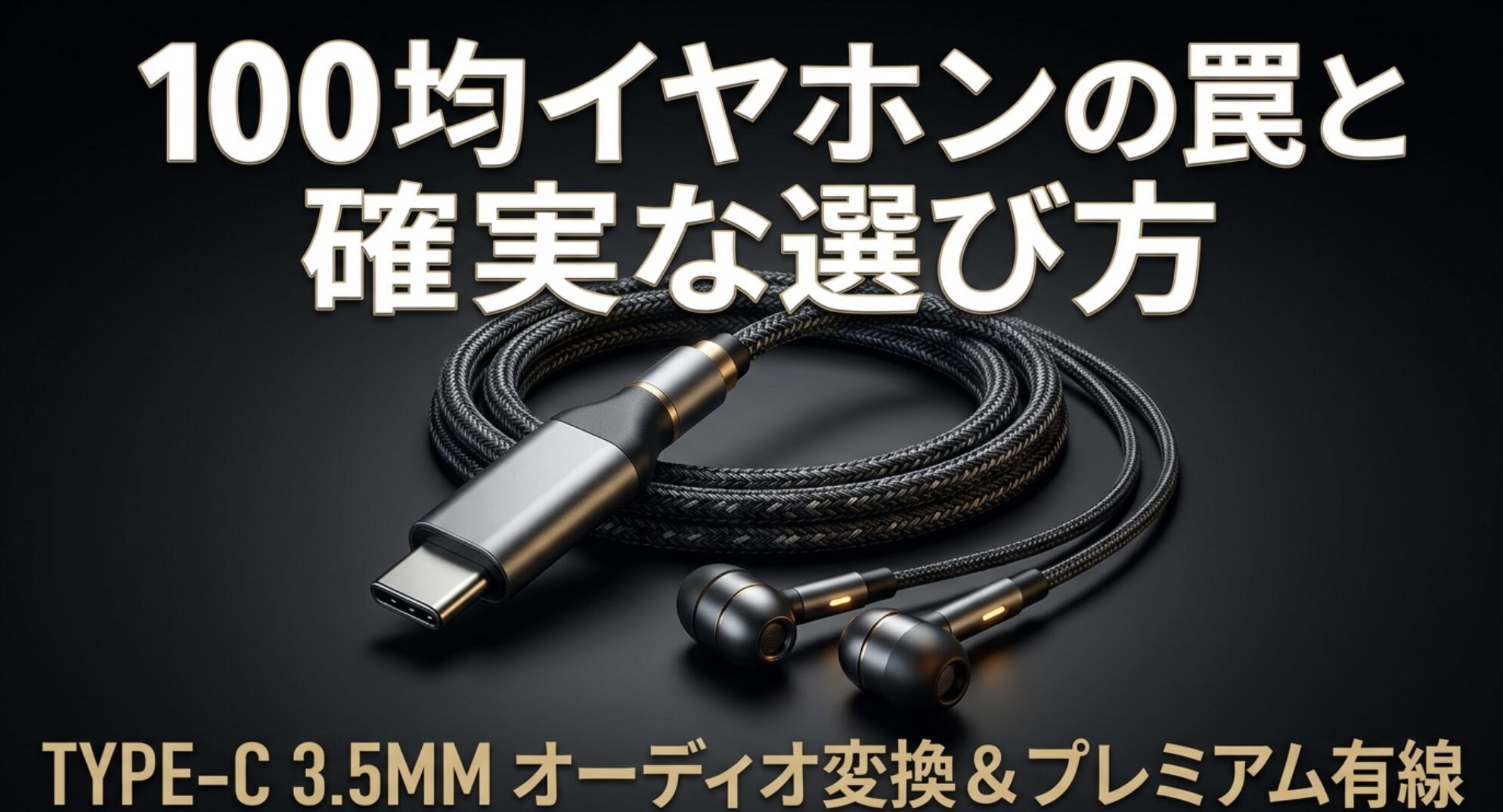 100均セリアのタイプCイヤホンの罠と確実な選び方を解説したアイキャッチ画像