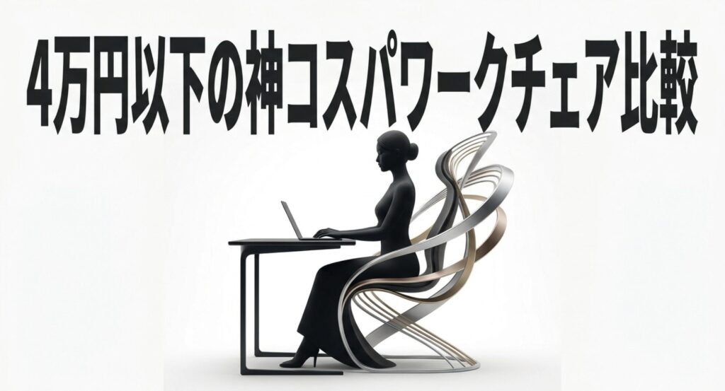 4万円以下で買える神コスパワークチェア比較のタイトルスライド