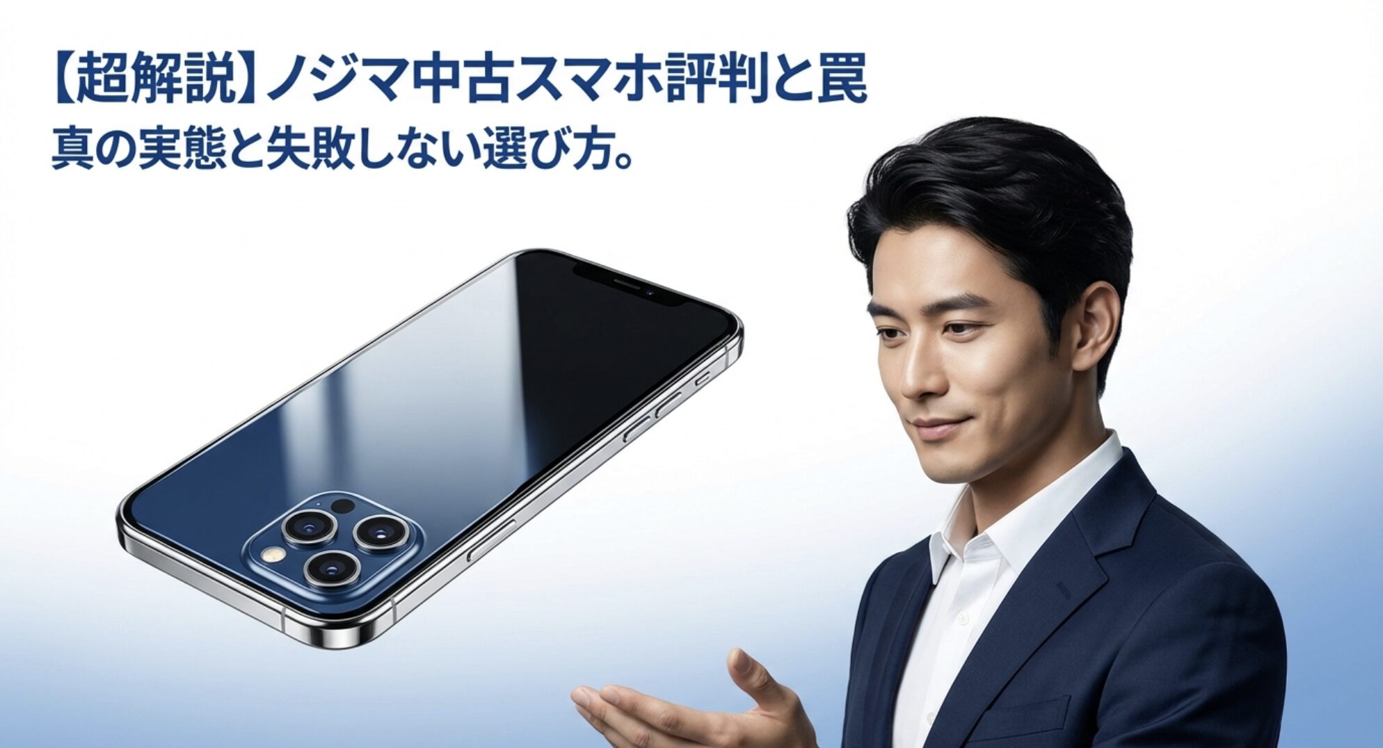 ノジマオンラインの中古スマホのリアルな評判と7日保証の罠、失敗しない選び方を解説するアイキャッチ画像