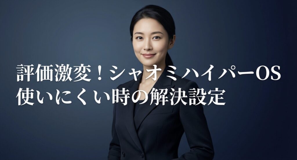 シャオミハイパーOSが使いにくい時の解決設定を解説するタイトル画像