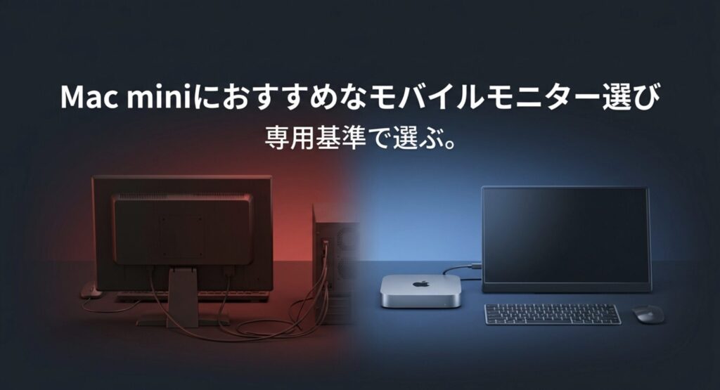 Mac miniにおすすめなモバイルモニター選び