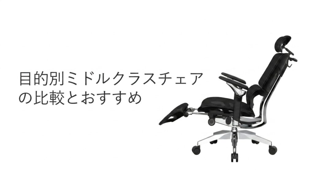 目的別ミドルクラスチェアの比較とおすすめ一覧