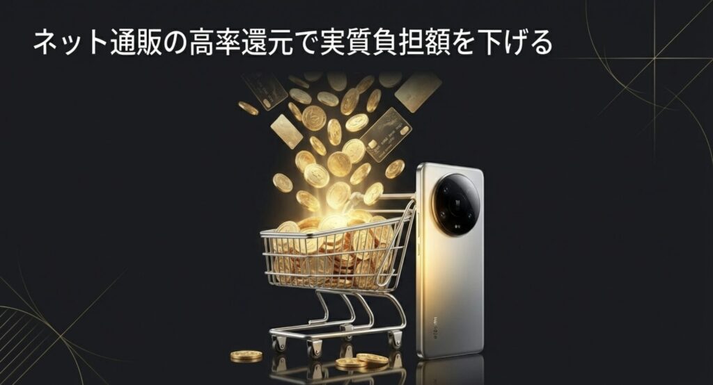 ネット通販の高率ポイント還元を利用してXiaomi 15 Ultraをお得に購入するイメージスライド