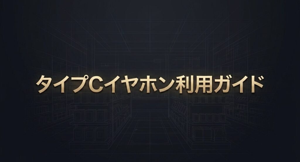 セリアの100均タイプCイヤホン利用ガイドスライド