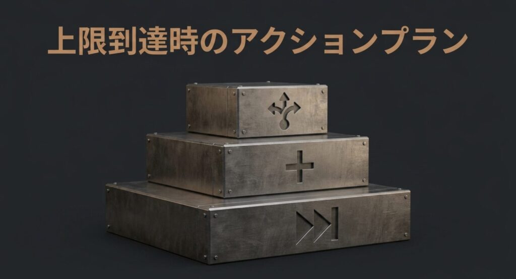 上限到達時のアクションプラン