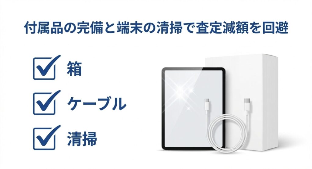 箱やケーブルの付属品完備と清掃で減額を回避するチェックリスト