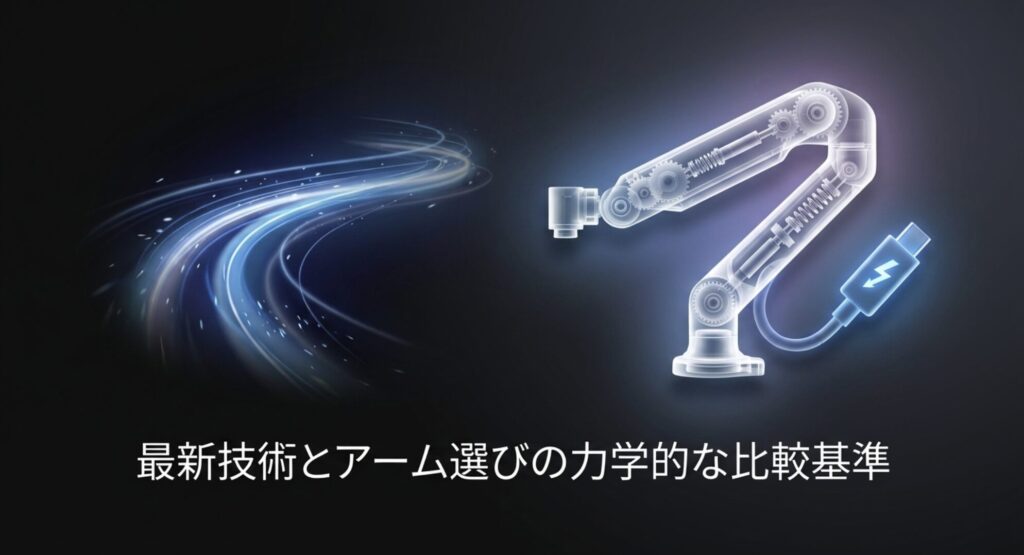 モニター環境構築の最新技術と、モニターアーム選びの力学的な比較基準の解説